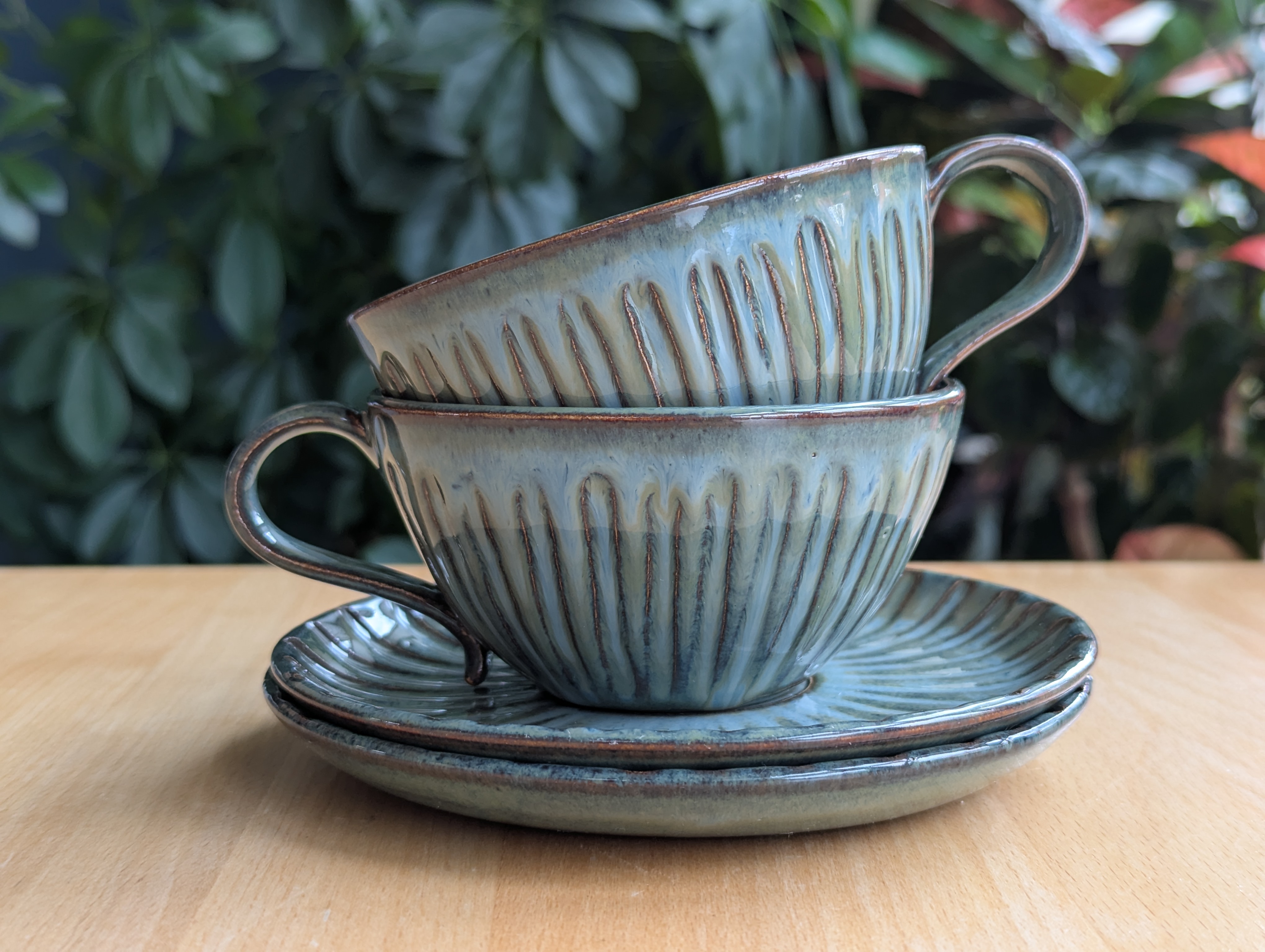 Kopjes met schoteltjes